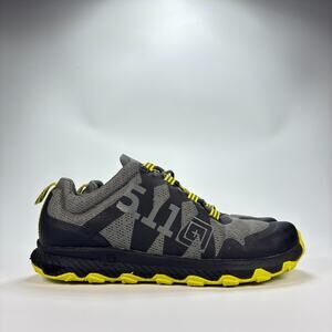 5.11 A/T Trainer Gray Yellow Training Shoes Lace Up Sneakers 210911 Youth Size 6